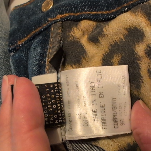 Roberto Cavalli vintage denim jeans with silk and velvet embroidery - Picture 11 of 16